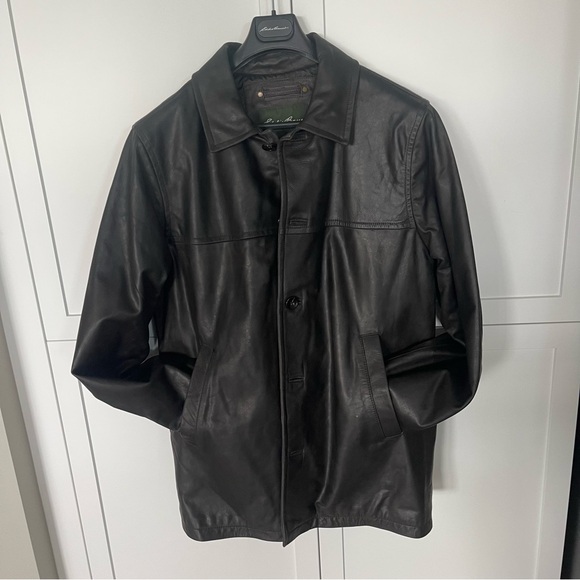 Eddie Bauer Chocklate brown Genuine Leather Coat - Picture 8 of 16